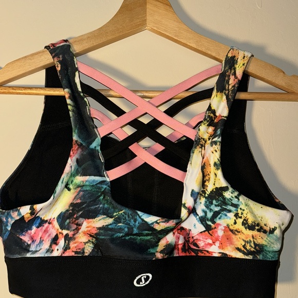 Spalding Colorful Size Medium Sports Bra - Picture 3 of 10